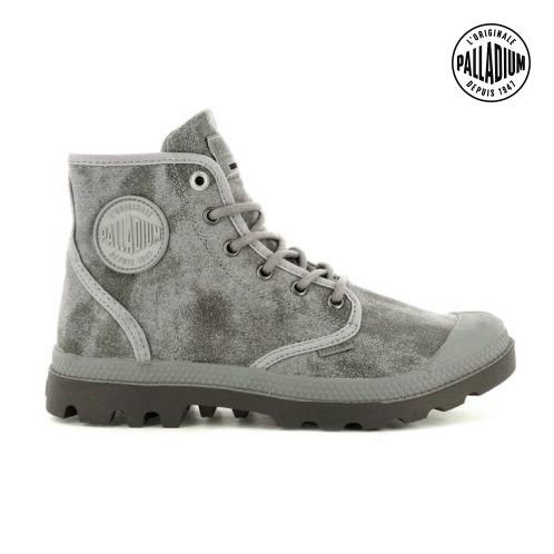 Dámské Boty Palladium Pampa Hi WAX Šedé | CZ ROX-46S